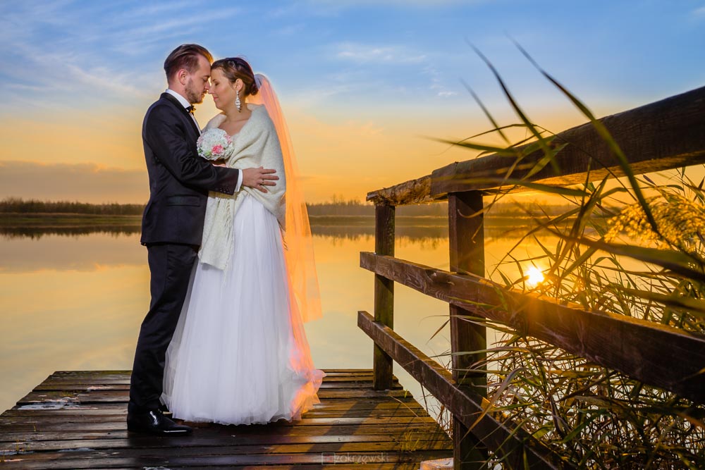 listopadowy plener ślubny w tarnobrzegu