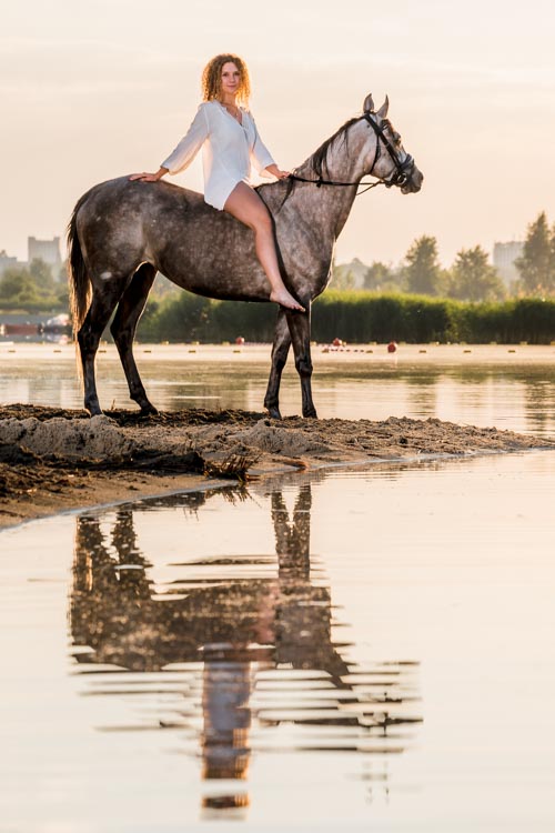 Koń, jezioro, Tarnobrzeg, sesja